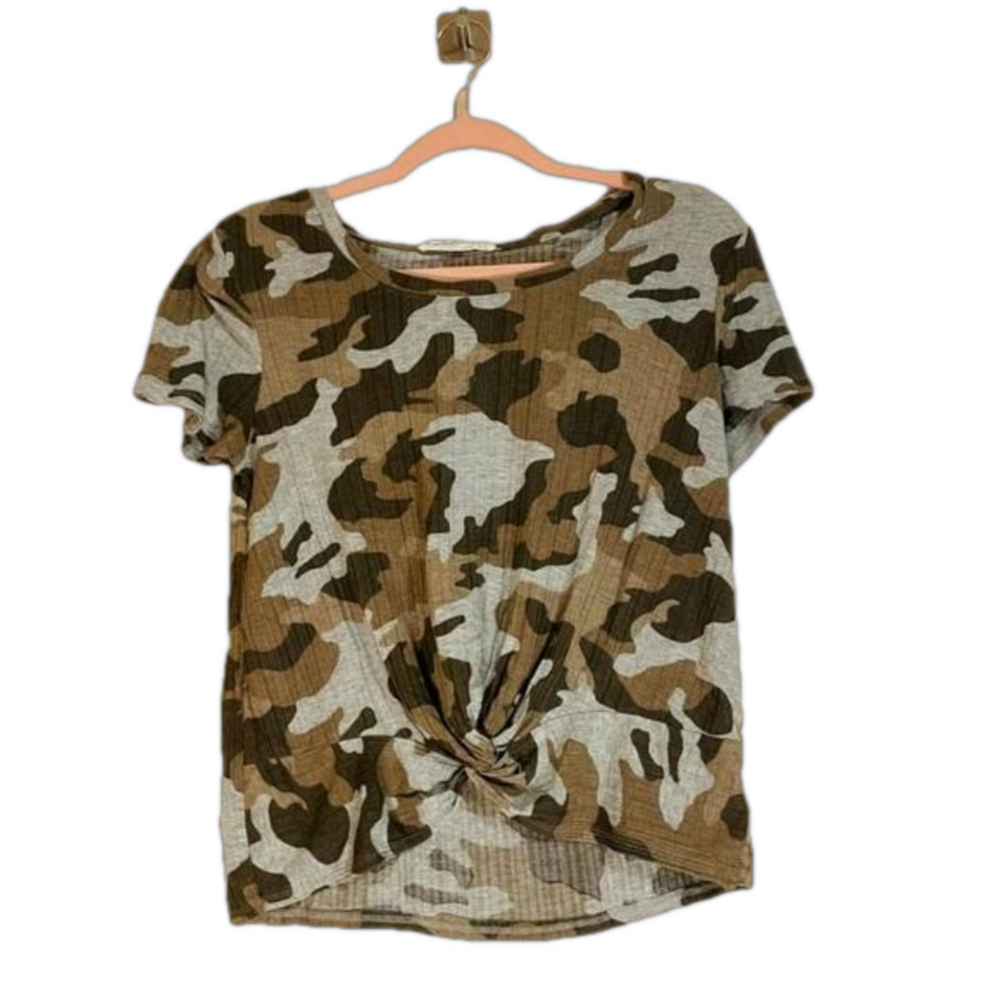 𝅺HIPPIE Rose Camouflage Top